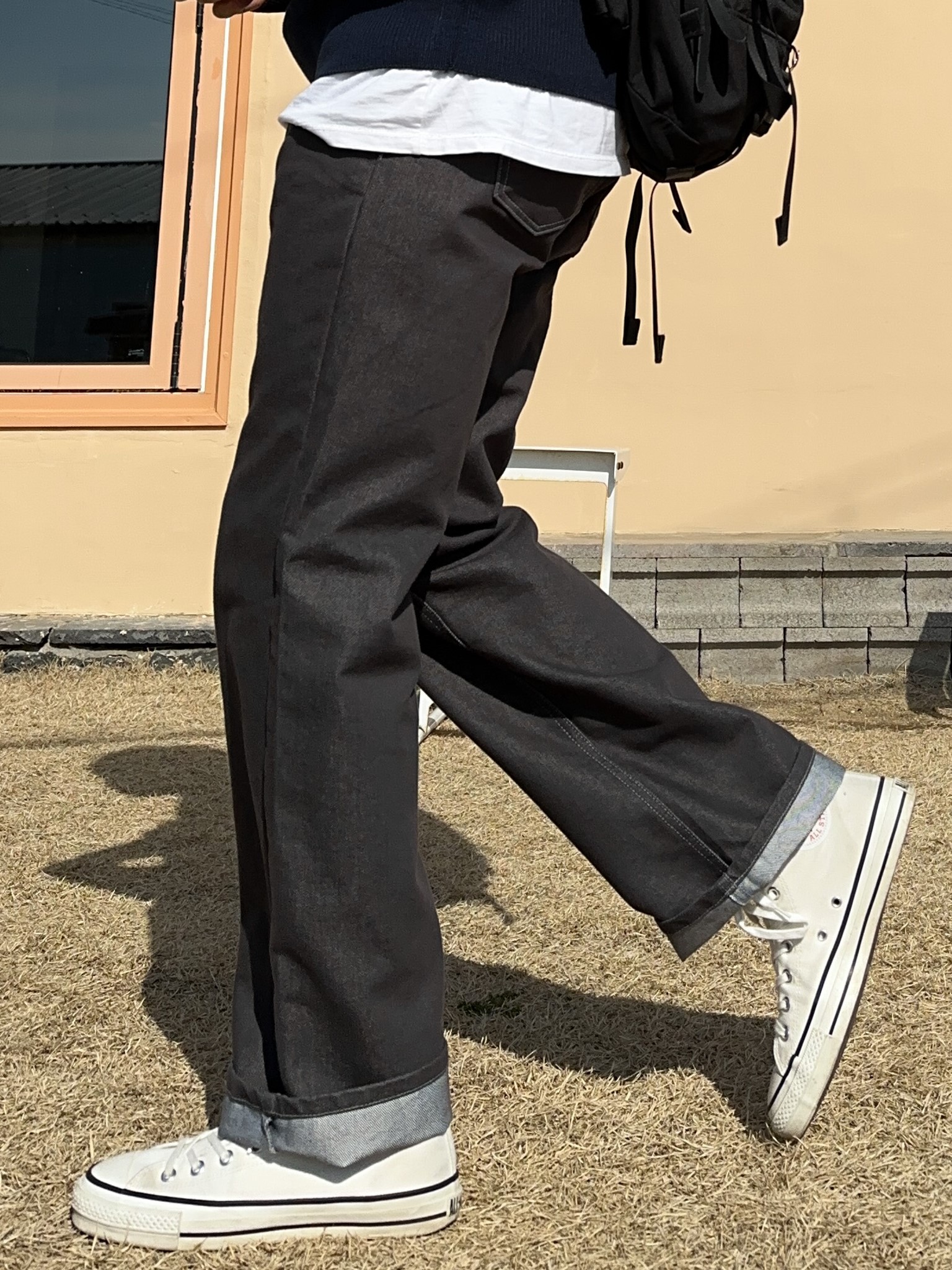 dyle straight denim pants (2color)