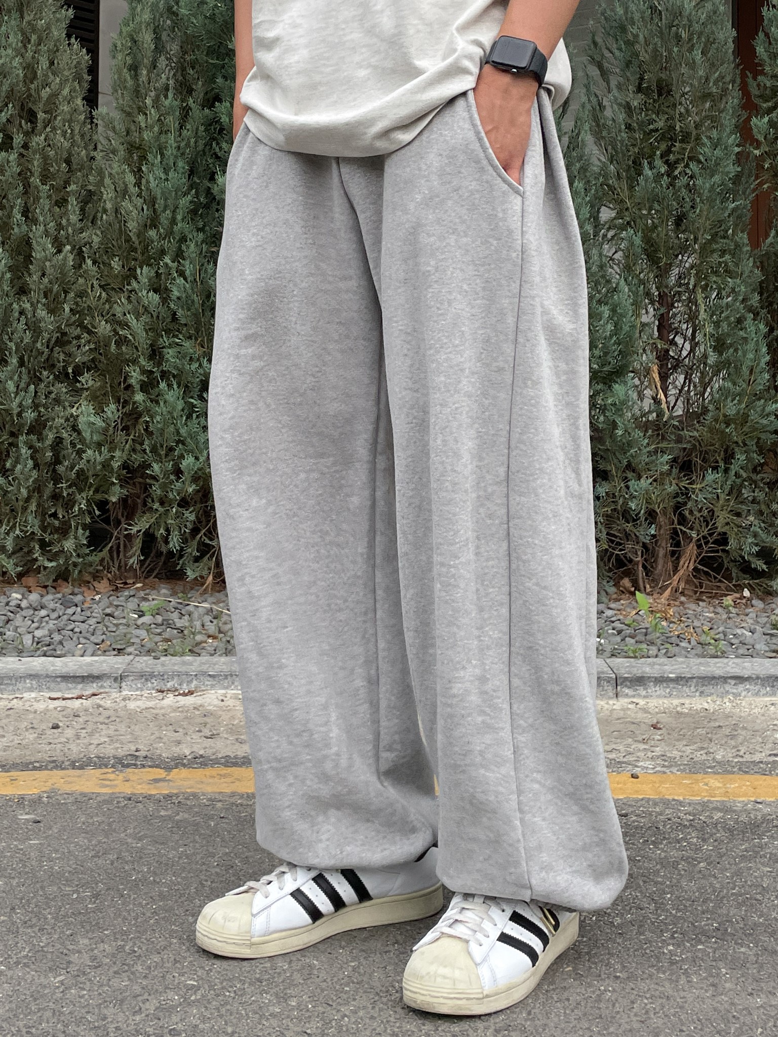 over fit jogger sweat pants (3color)