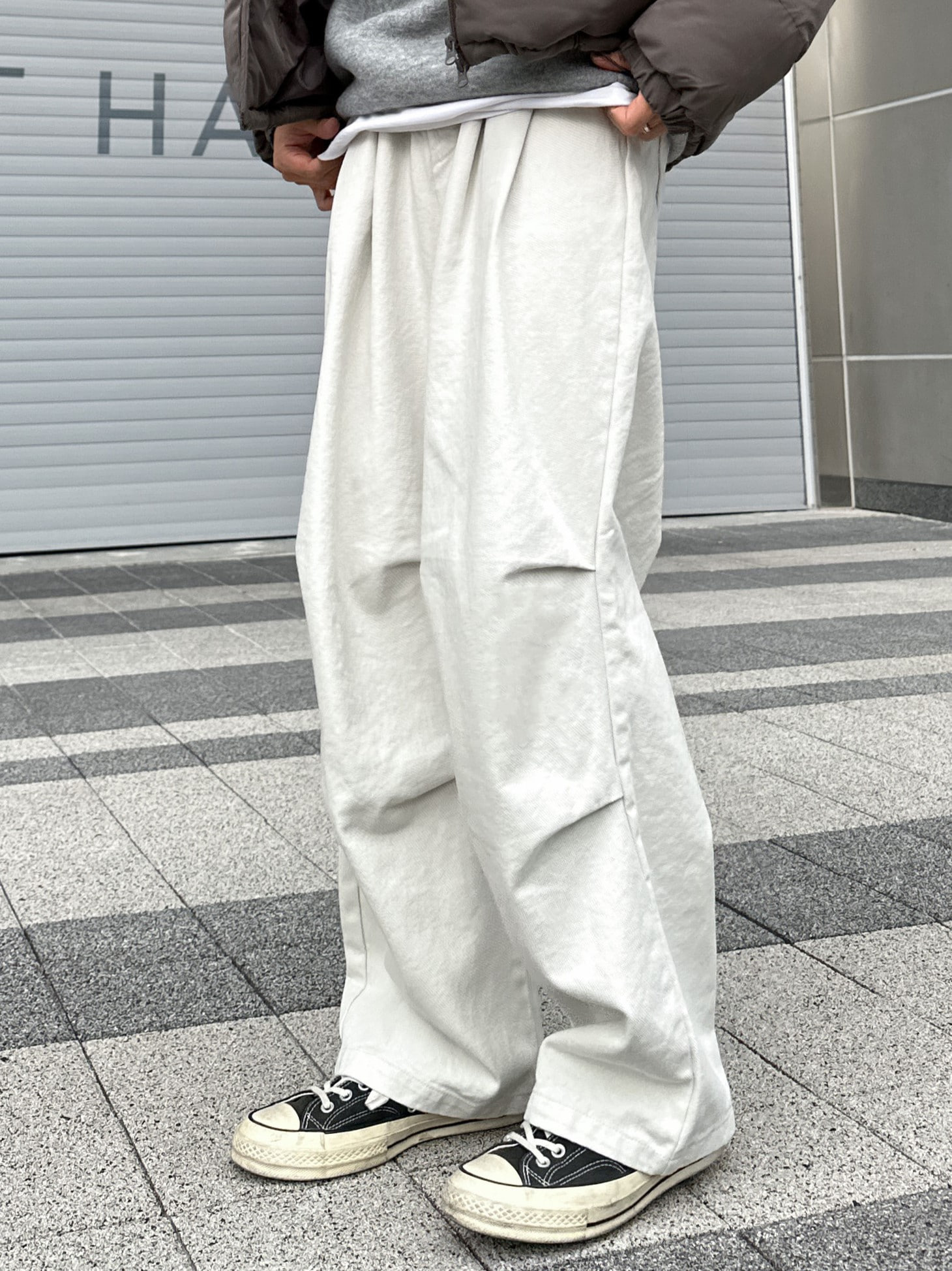 row pin-tuck wide pants (5color)